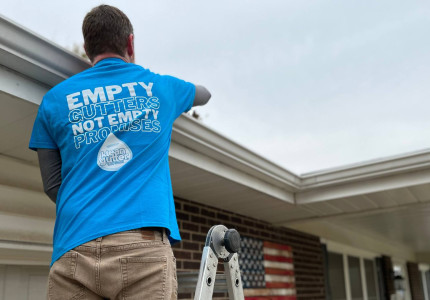 Gutter installation by Leafco Gutters